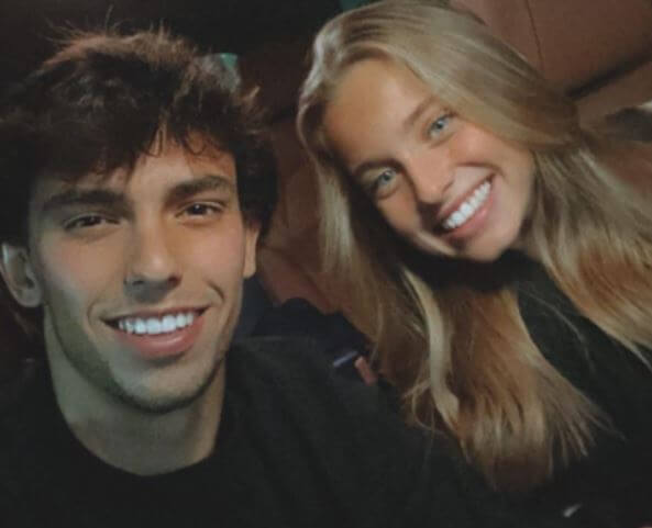 Carlos Sequeira son Joao Felix with his girlfriend.